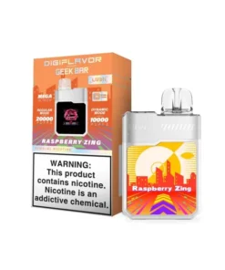 Geek Bar Raspberry Zing DigiFlavor LUSH 20K Disposable Vape